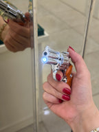 Revolver Model Metal Tabanca Çakmak