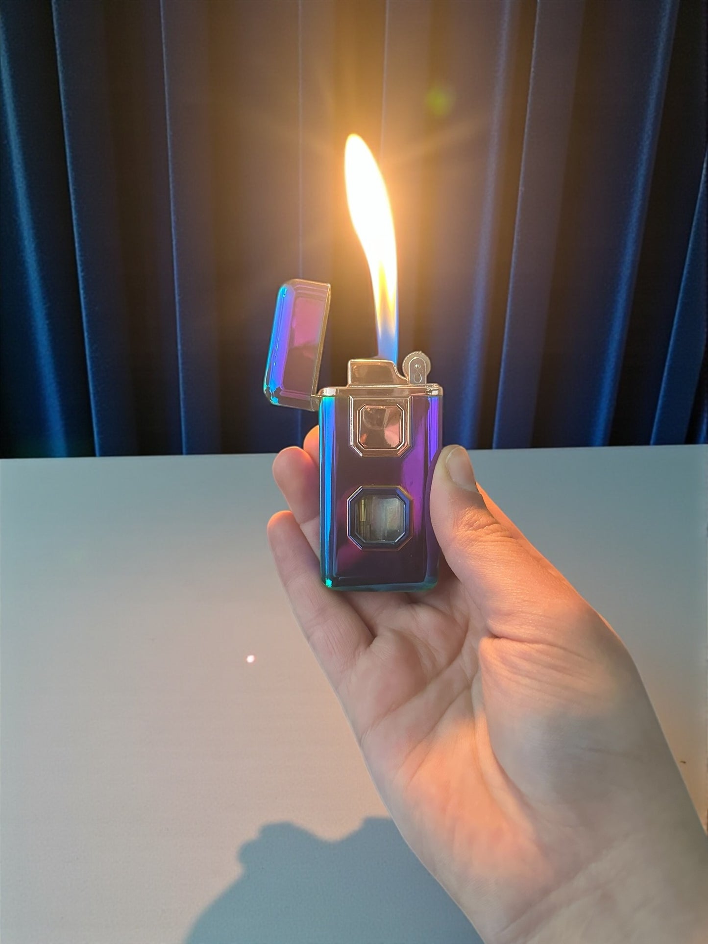 Çift Alevli Taşlı Lüx Gazlı Çakmak