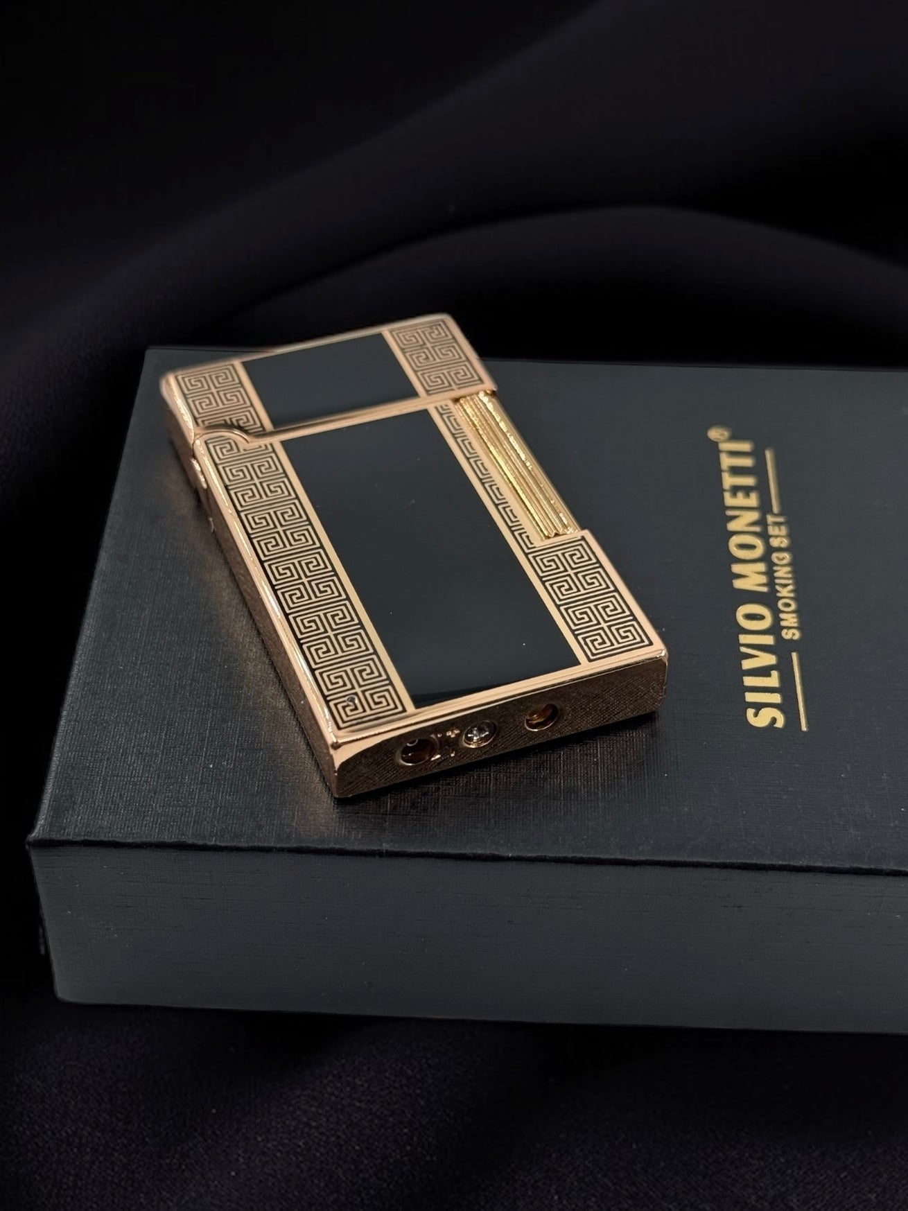 Silvio Monetti Taşlı Dupont Model Çakmak