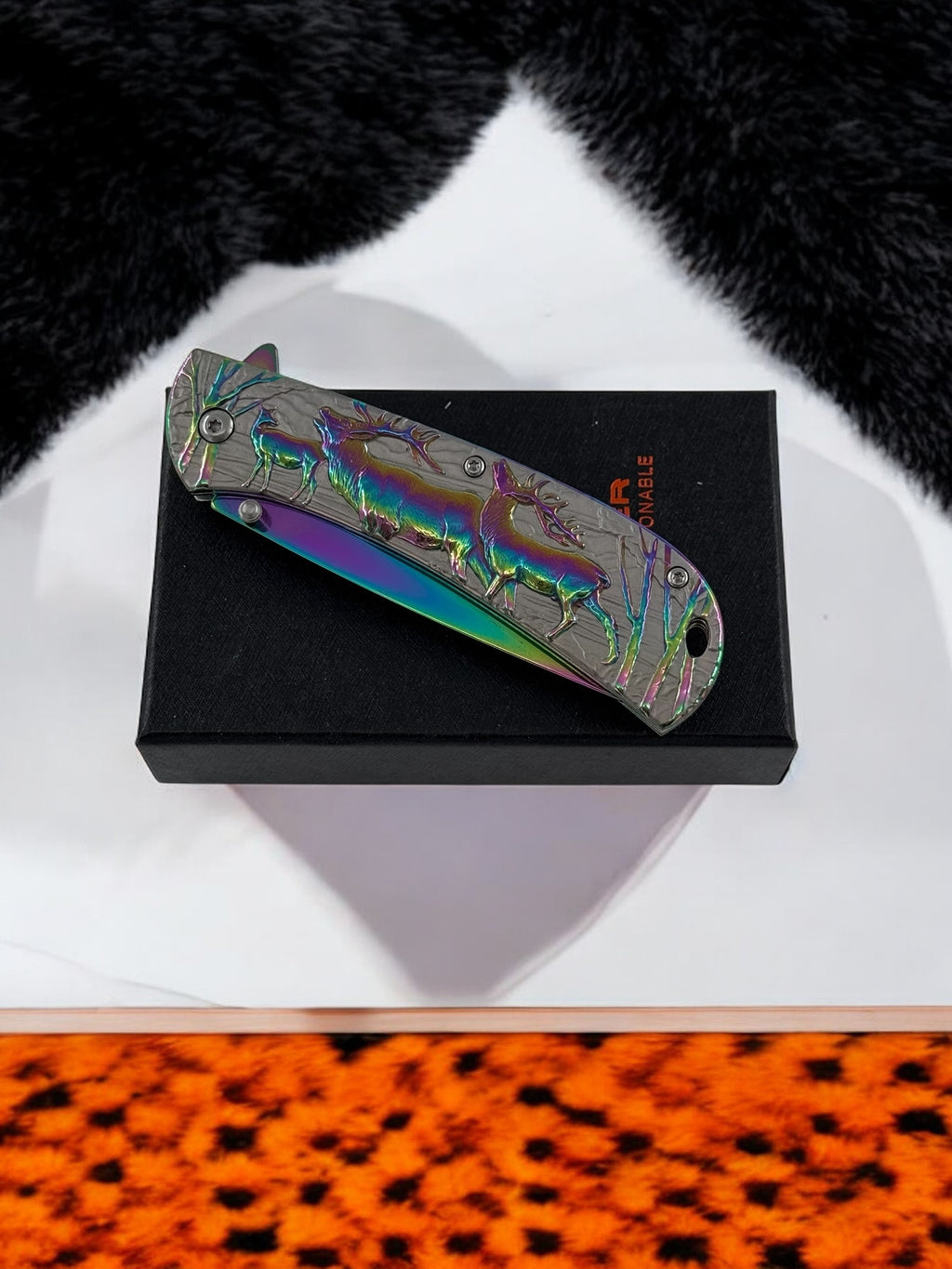 Geyik Baskılı Çakı MT-1008C