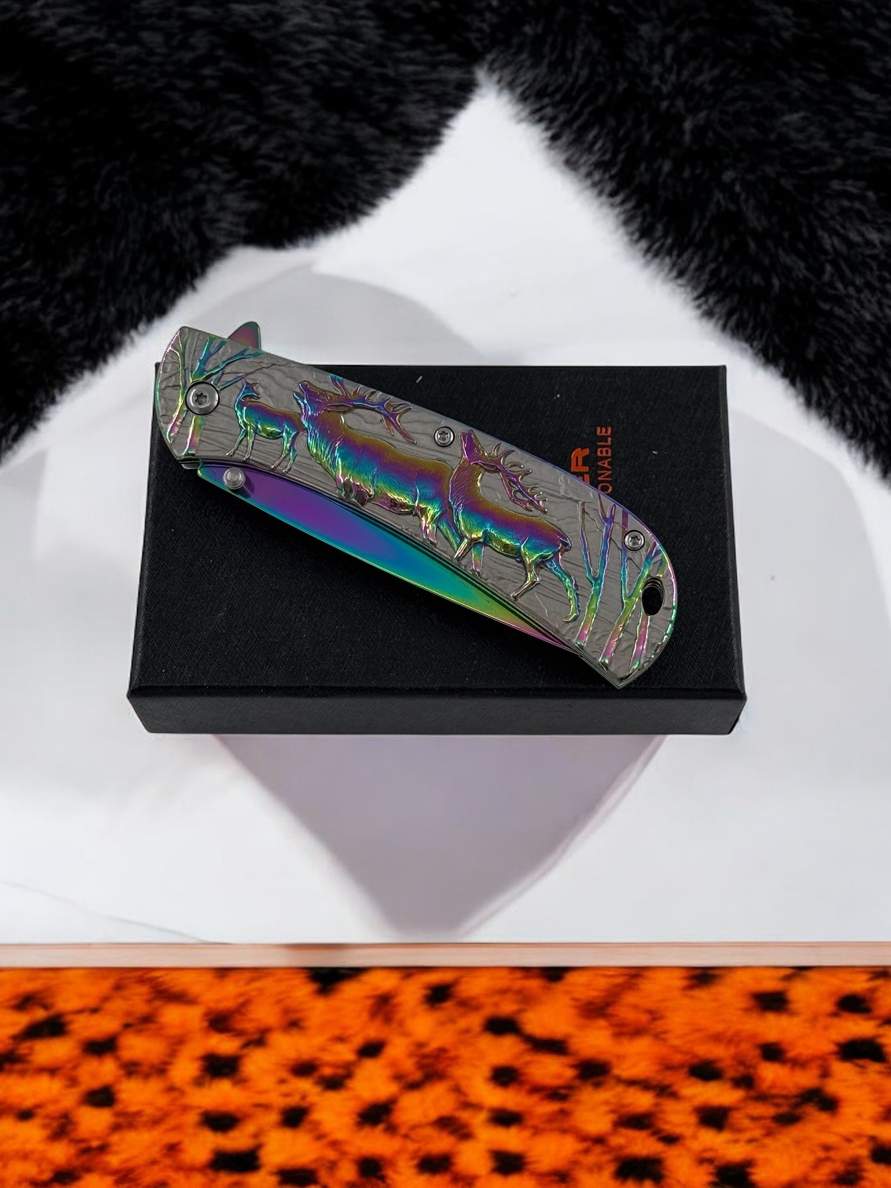 Geyik Baskılı Çakı MT-1008C