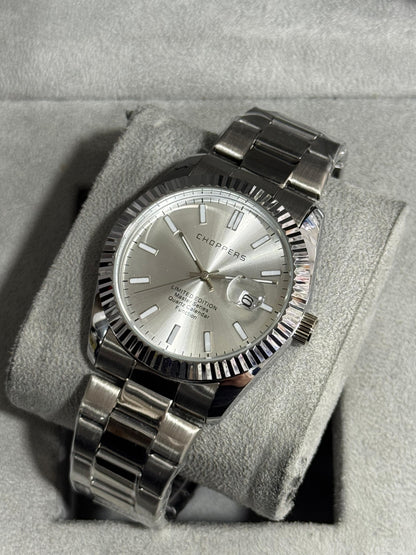 Kişiye Özel Kordonu İsim Yazılır Saat Beyaz Gümüş