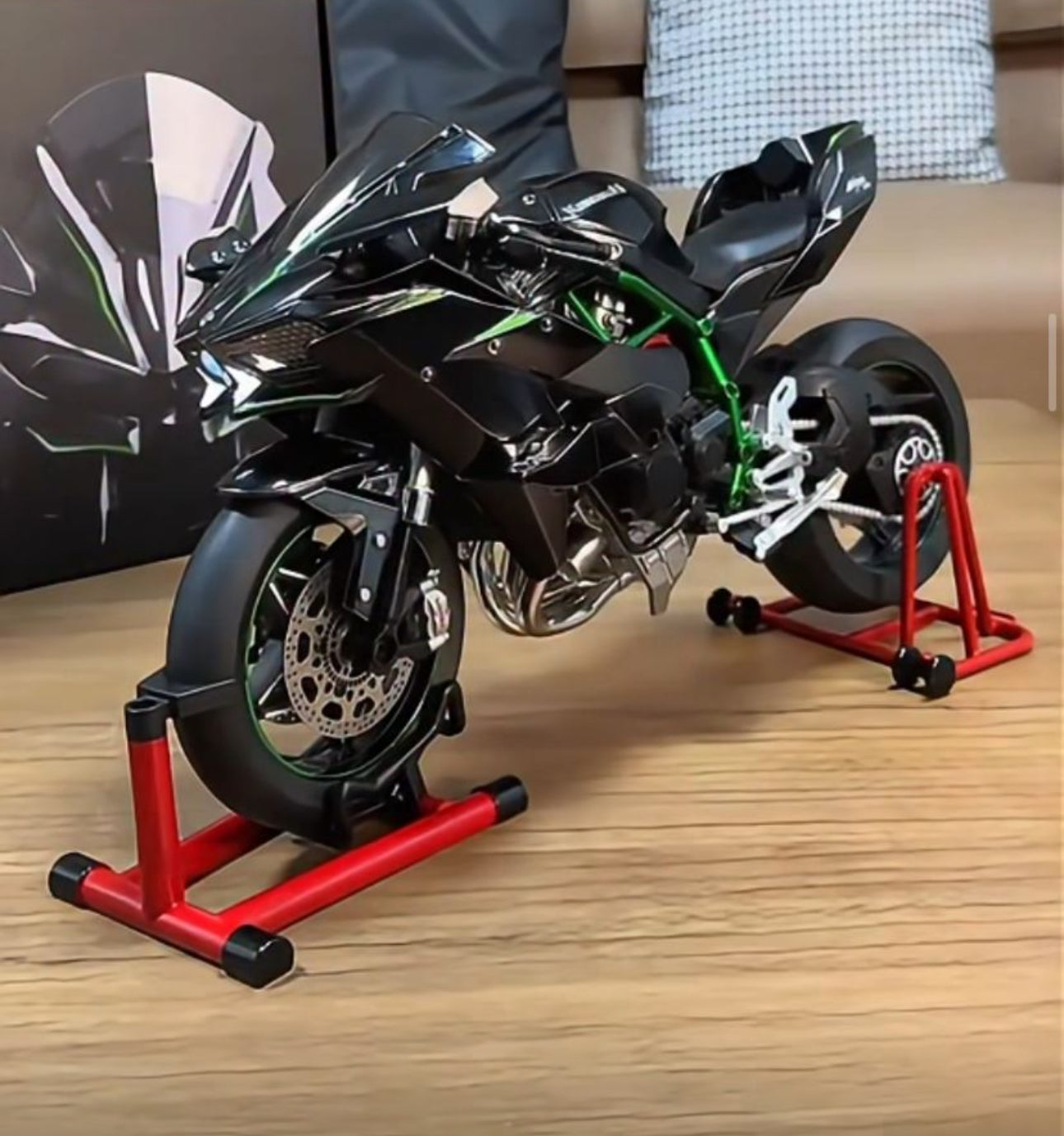 Kawasaki H2R Metal Sesli Çalışır Motosiklet