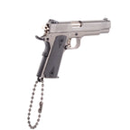 Gerçekçi Sökülebilir ve Kurulabilir Gri Metal Colt Anahtarlık