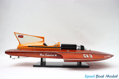 Miss Super Test III Speed Boat Model 30″