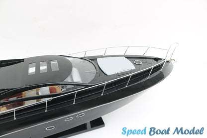 Sunseeker Predator 64 Black Modern Yacht Model 35″