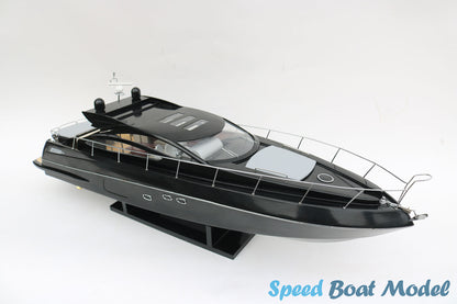 Sunseeker Predator 64 Black Modern Yacht Model 35″