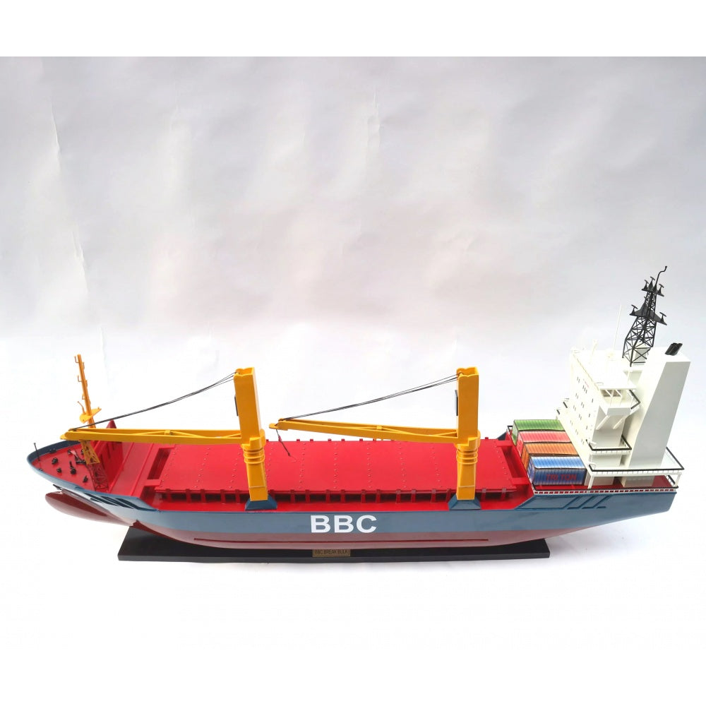 BBC Break Bulk Vinçli Yük Gemisi, Hazır Dekoratif Gemi Modeli (100 cm)