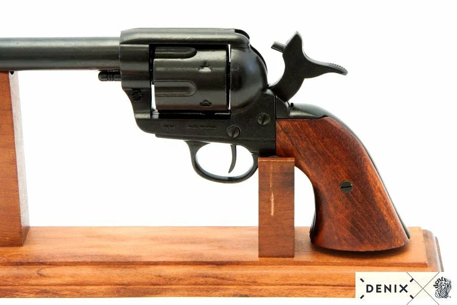 Denix Lisanlı Black Finish .45 Caliber 1873 Revolver Replika Silah