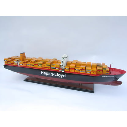 Hapag Lloyd Hamburg Express Konteyner Yük Gemisi, Hazır Dekoratif Gemi Modeli (93 cm)