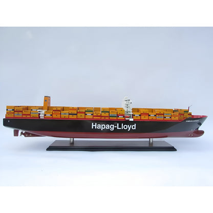 Hapag Lloyd Hamburg Express Konteyner Yük Gemisi, Hazır Dekoratif Gemi Modeli (93 cm)