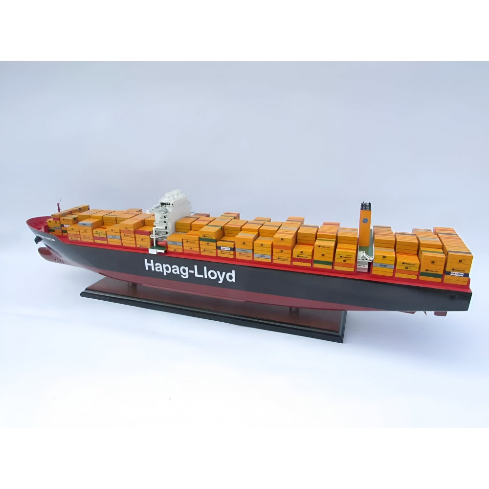 Hapag Lloyd Hamburg Express Konteyner Yük Gemisi, Hazır Dekoratif Gemi Modeli (93 cm)