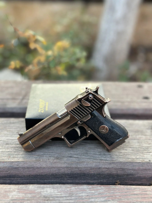 Mini Deagle Model Gazlı Çakmak Füme 7881