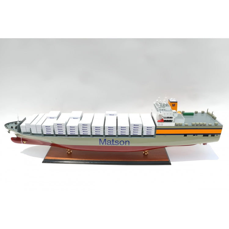 Matson Konteyner Yük Gemisi, Hazır Dekoratif Gemi Modeli (93 cm)