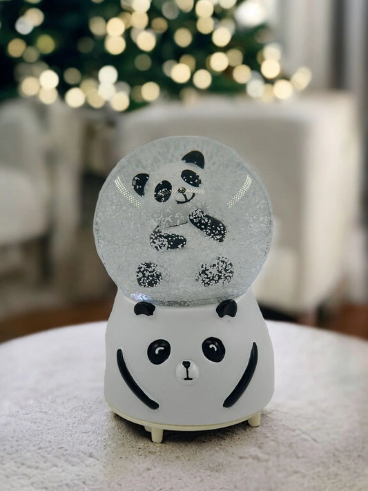 Büyük Boy Panda Temalı Işıklı Kar Küresi 318-100