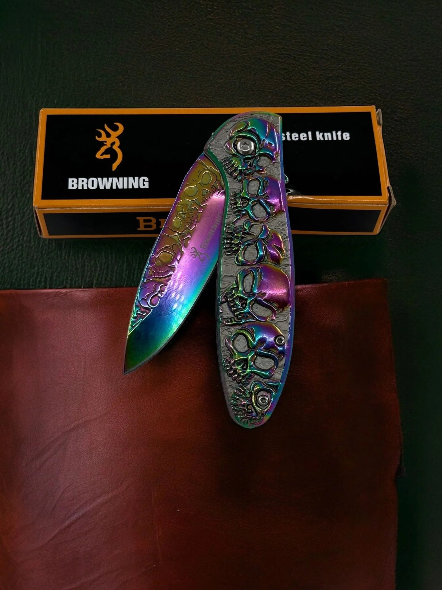 Browning İskelet Çakı Gökkuşağı HC005