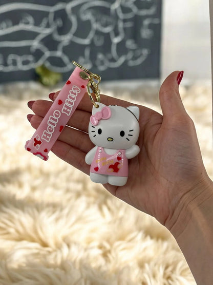 Hello Kitty Renkli Yanan Gazlı Çakmak Anahtarlık 9810