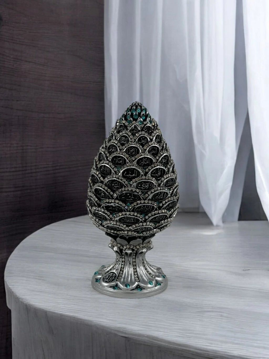 Polyester Özel Taşlı Dualı Kozalak 2652