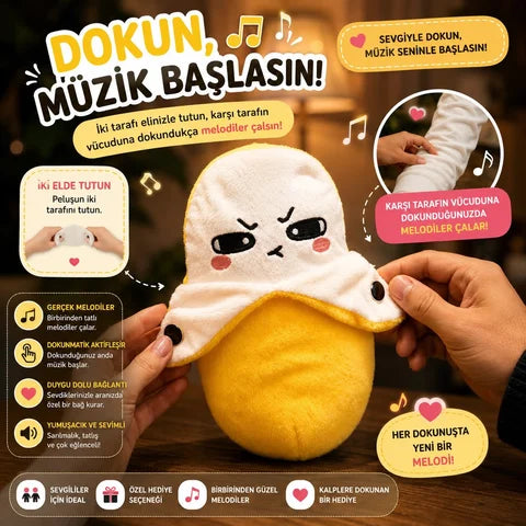 Tene Dokununca Melodi Çalan Peluş Muz