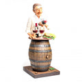 The Wine Lover, Renkli El Boyaması, Dekortif Figür