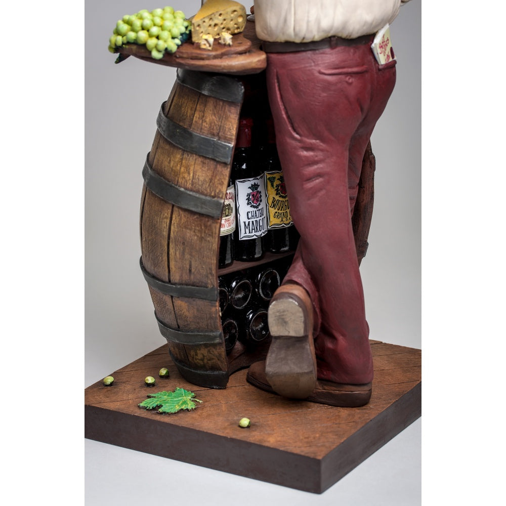 The Wine Lover, Renkli El Boyaması, Dekortif Figür