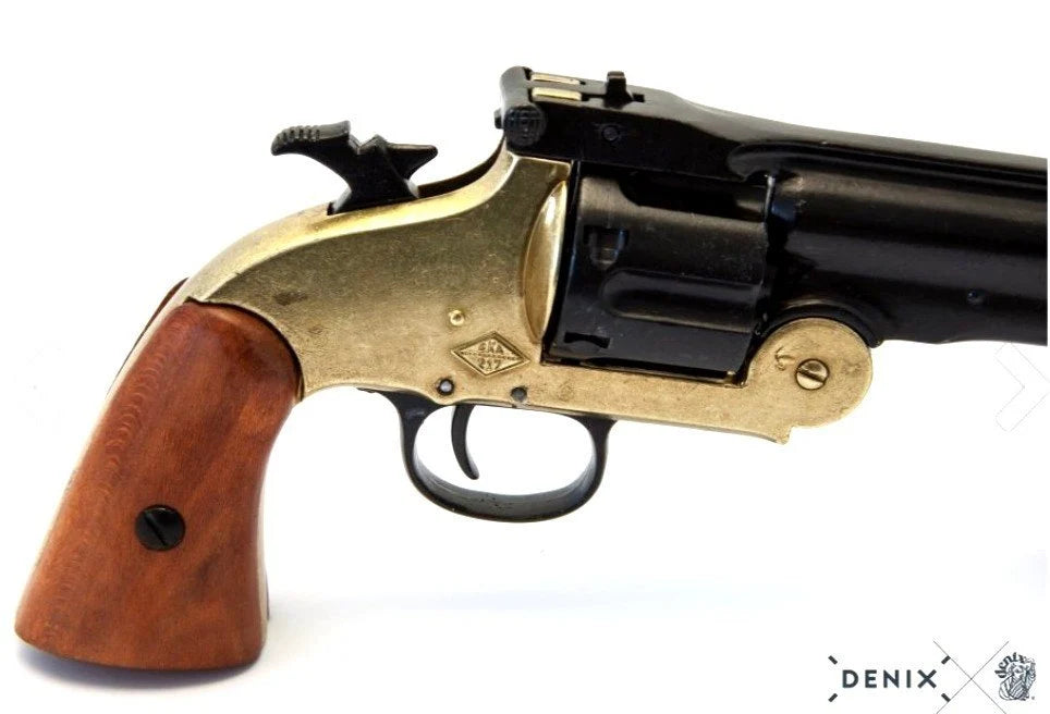 Denix Dekoratif Schofield Cal.45 revolver Designed By Smith & Wesson, USA 1869 Replika Tabanca