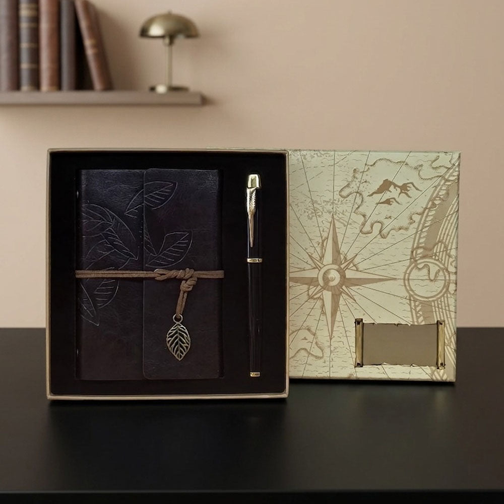 Deri İşleme Defter Kalem Seti