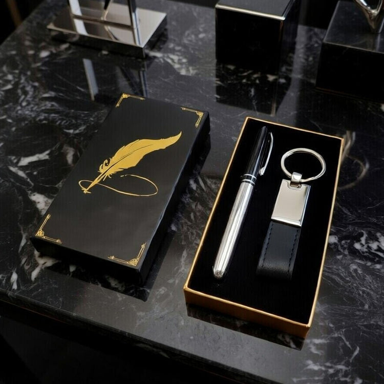 Silver Kalem ve Metal Anahtarlık 2'li Set